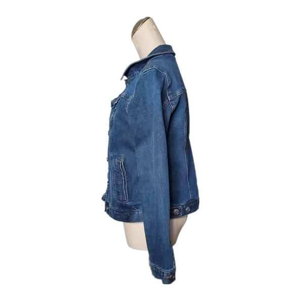 Time and True Denim Blue Jean Jacket Sz S - Picture 2 of 6